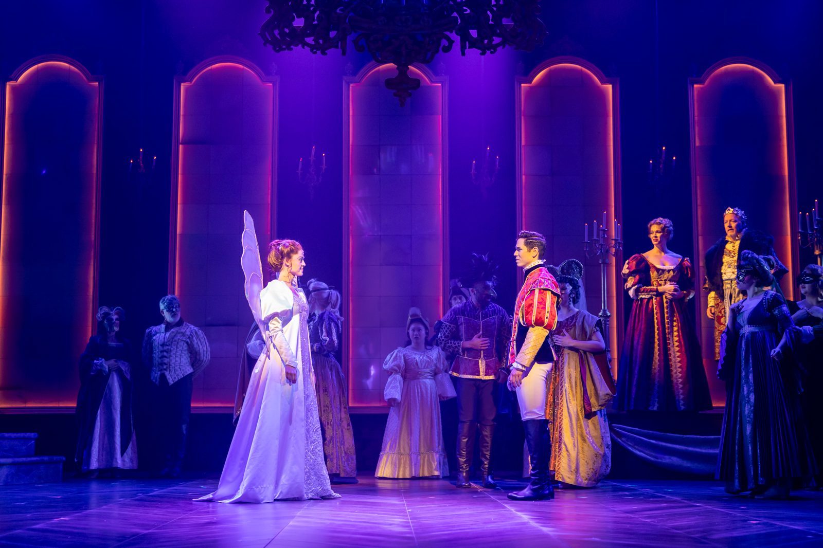 The cast of Ever After on stage at The Phoenix Theatre Company, 2026. Photo: Brennen Russell for The Phoenix Theatre Company.